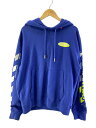【中古】OFF-WHITE◆パーカー/XL/コットン/BLU/OMBB034S19003006【メンズウェア】(4)