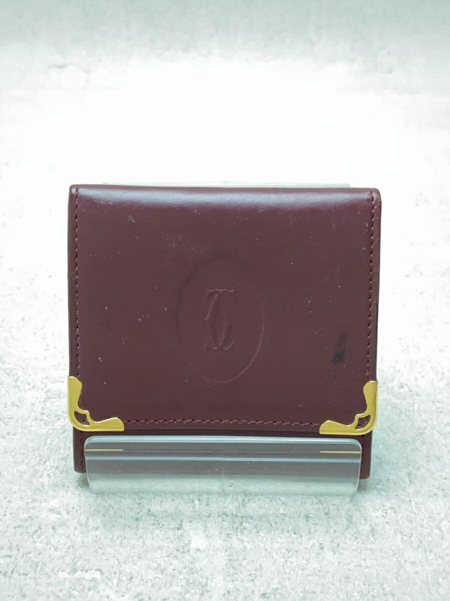 【中古】Cartier◆コインケース/レッ