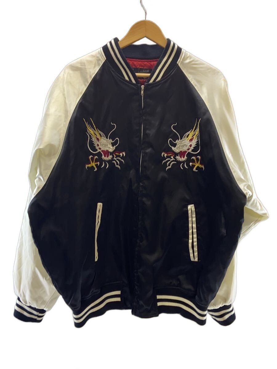 【中古】hoshihime◆スカジャン/--/ナイロン/BLK/無地【メンズウェア】