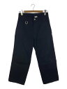 【中古】th products◆ボトム/1/コットン/BLK/2401-P61-M107【メンズウェア】