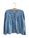 【中古】STELLAMcCARTNEY KIDS◆長袖シャツ/140cm/コットン/BLU/花柄【キッズ】