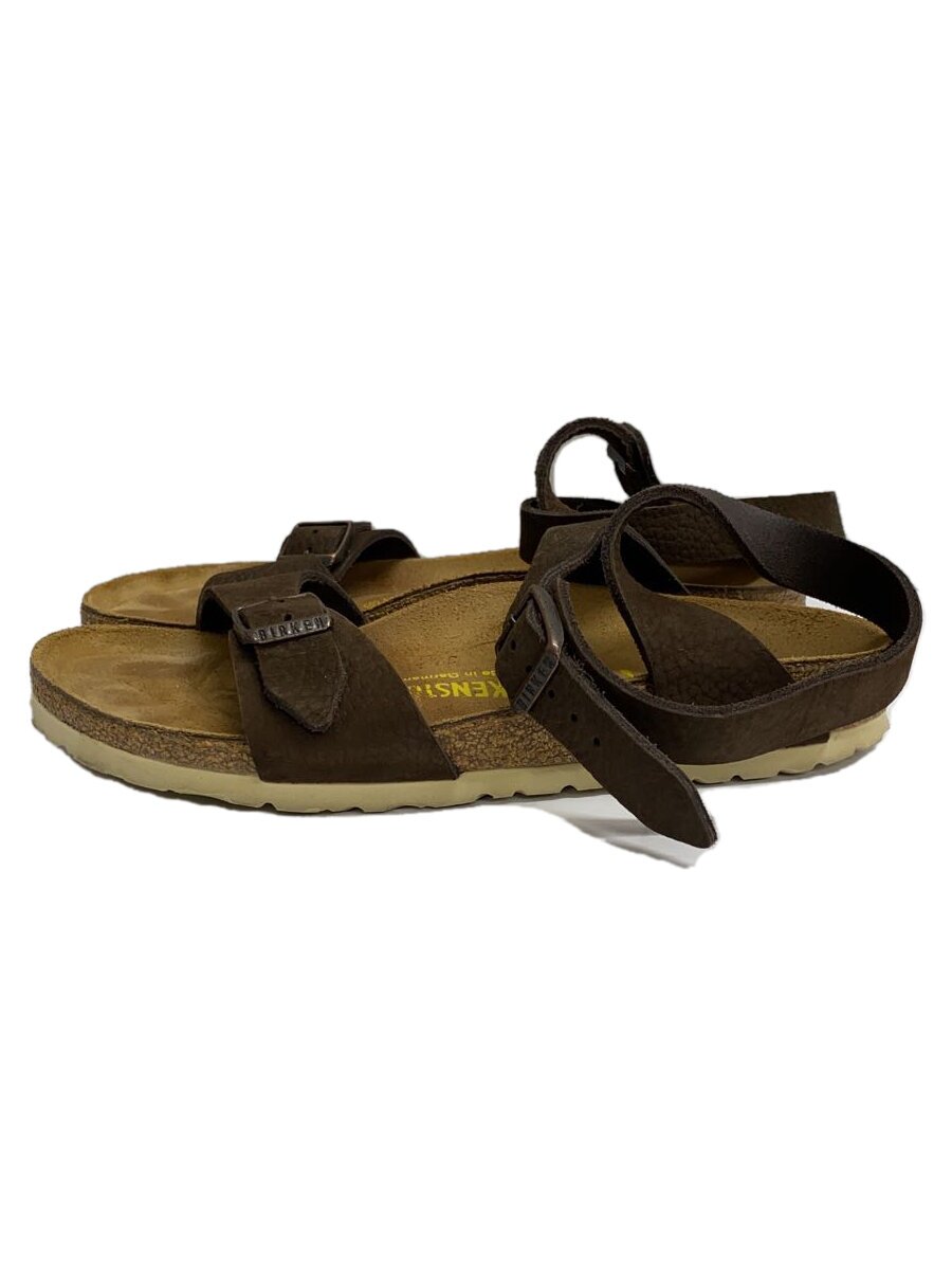 BIRKENSTOCK - 【中古】BIRKENSTOCK◆サンダル/24cm/ブラウン【シューズ】