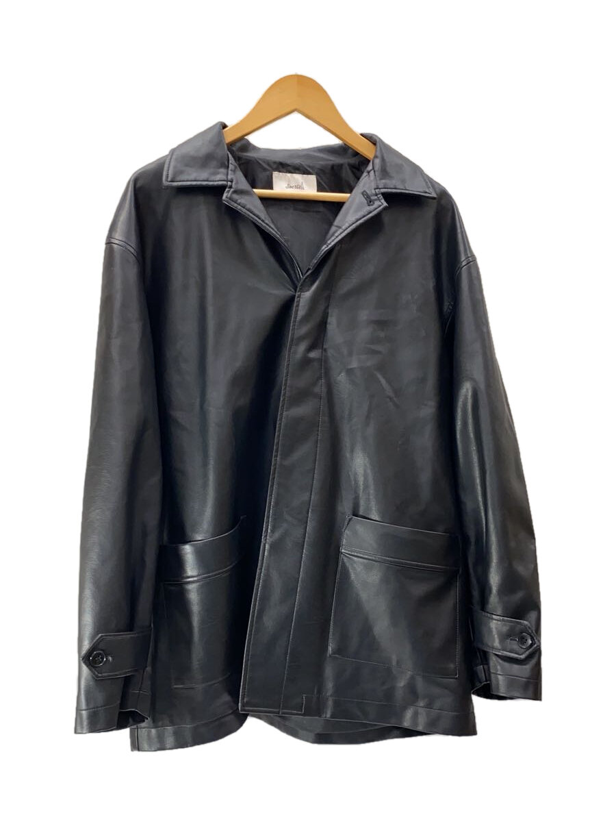 【中古】soerte◆レザージャケット・ブルゾン/1/フェイクレザー/BLK/SOGRG1021001【メンズウェア】