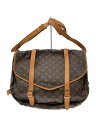 【中古】LOUIS VUITTON◆ソミュール43_モノグラム・キャンバス_BRW/PVC/BRW【バッグ】(4)
