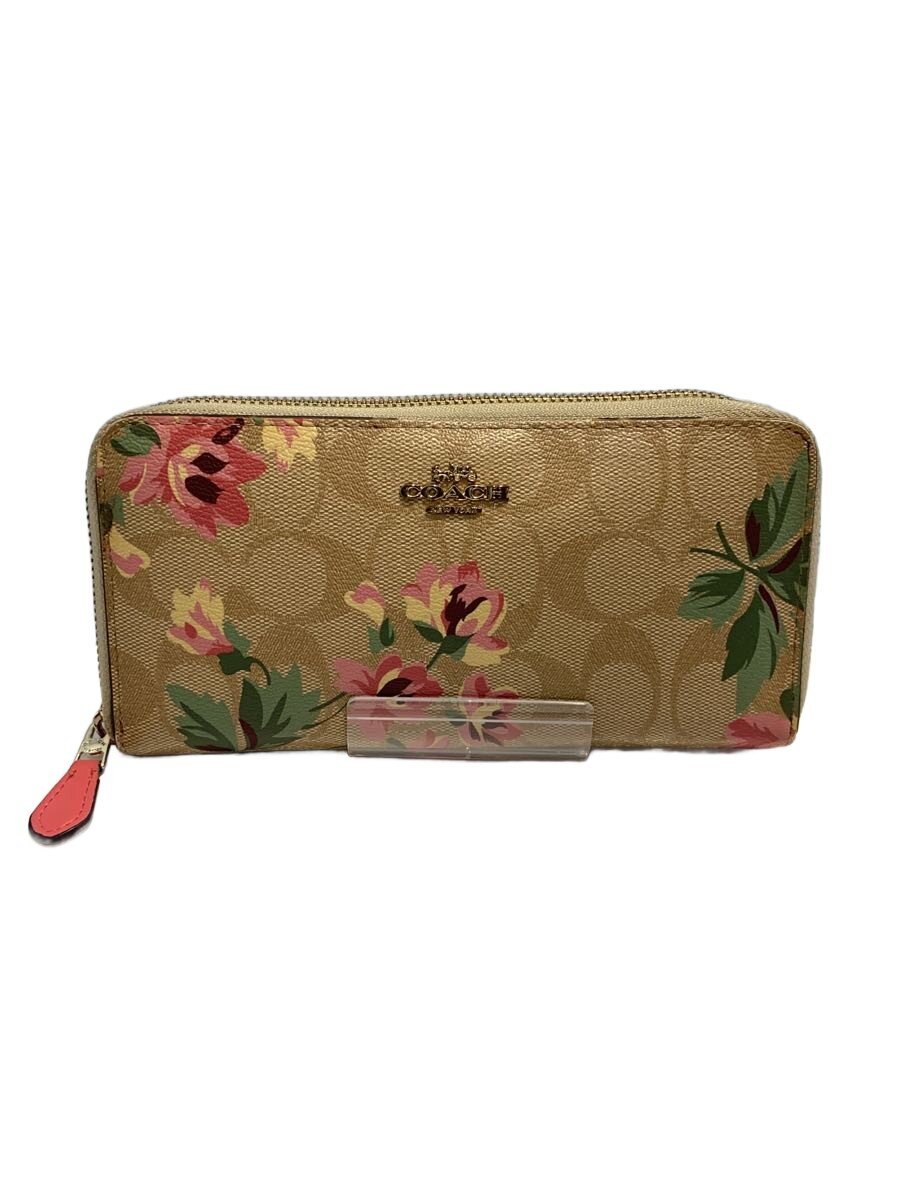 ファッション小物 新品未使用 COACH フローラル長財布 ラウンド 