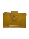 【中古】COACH◆財布/PVC/YLW/無地/レディース/6390【服飾雑貨他】