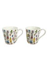 【中古】TIFFANY&Co.◆カップ&ソーサー/TIFFANY5thアベニューマグカップ/ホワイト/2点セット/ペア【キッチン用品】