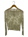 【中古】SOULEIADO◆長袖カットソー/S/コットン/GRY/総柄/75-03-41-03001【レディースウェア】