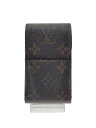【中古】LOUIS VUITTON◆エテュイ・シガレット_モノグラム・キャンバス_BRW/--/BRW/メンズ【服飾雑貨他】