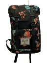 【中古】Herschel◆リュック/--/BLK/花柄【バッグ】