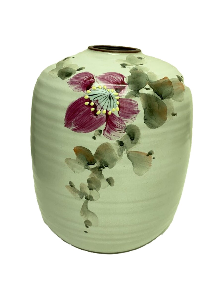 【中古】九谷焼◆壷・花瓶/WHT【インテリア小物・日用雑貨】