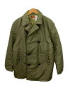【中古】UNITED CARR◆コート/L/--/KHK/無地【メンズウェア】