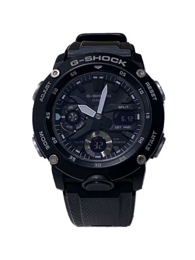 【中古】CASIO◆クォーツ腕時計/デジアナ/ラバー/BLK/BLK/GA-2000【服飾雑貨他】 【中古】CASIO◆クォーツ腕時計/デジアナ/ラバー/BLK/BLK/GA-2000【服飾雑貨他】