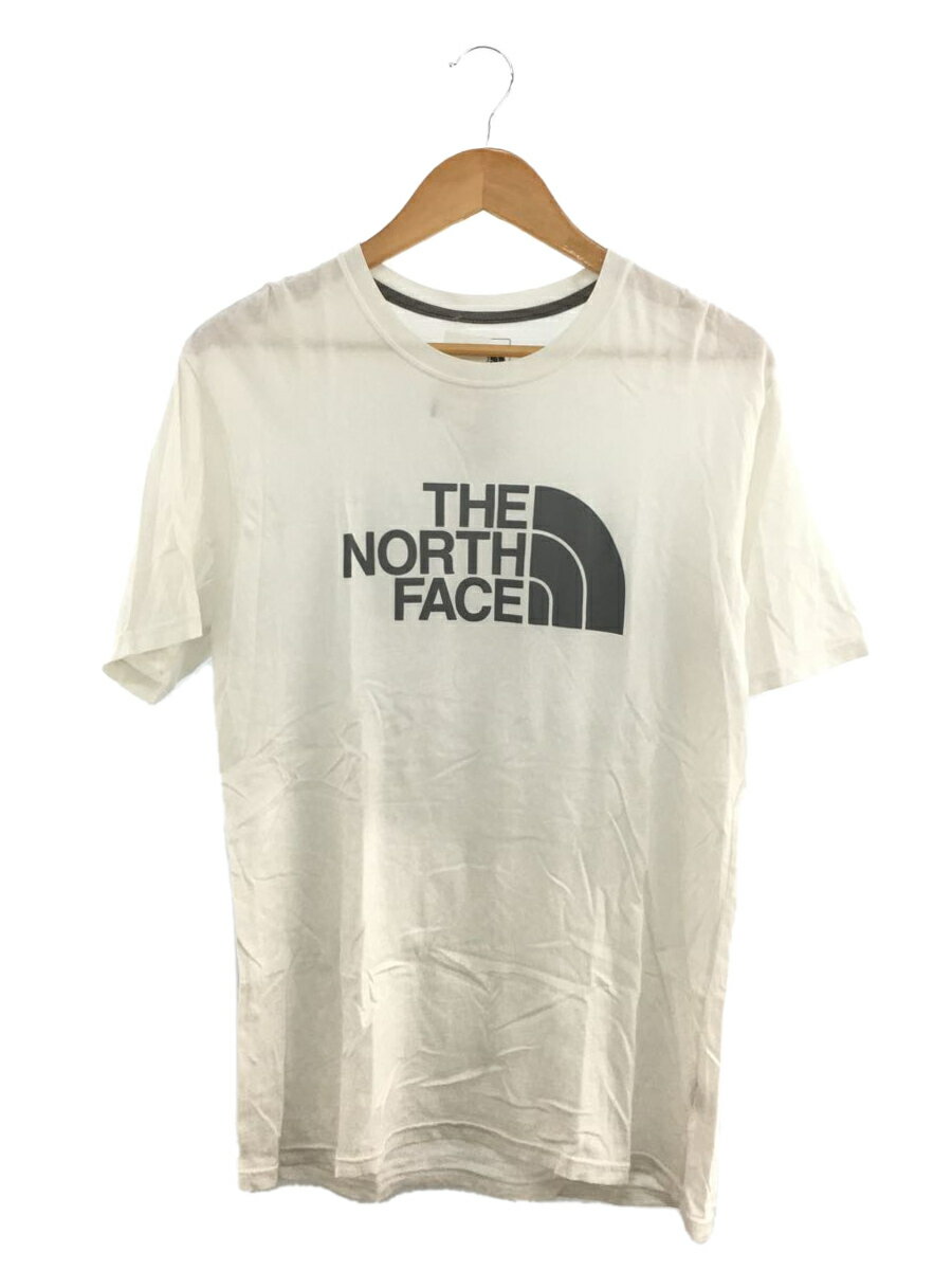 【中古】THE NORTH FACE◆Tシャツ/S/コットン/WHT【メンズウェア】