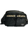 【中古】PORTER◆×JAM HOME MADE/ジャムホームメイド/スタッズウエストバッグ/ナイロン/ブラック【バッグ】