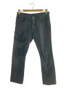 【中古】GUCCI◆タグほつれ/straight leg jeans/鳥刺繍/ストレートパンツ/30/コットン/BLK/【メンズウェア】(4)