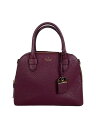 【中古】kate spade new york◆ハンドバッグ/レザー/ボルドー【バッグ】