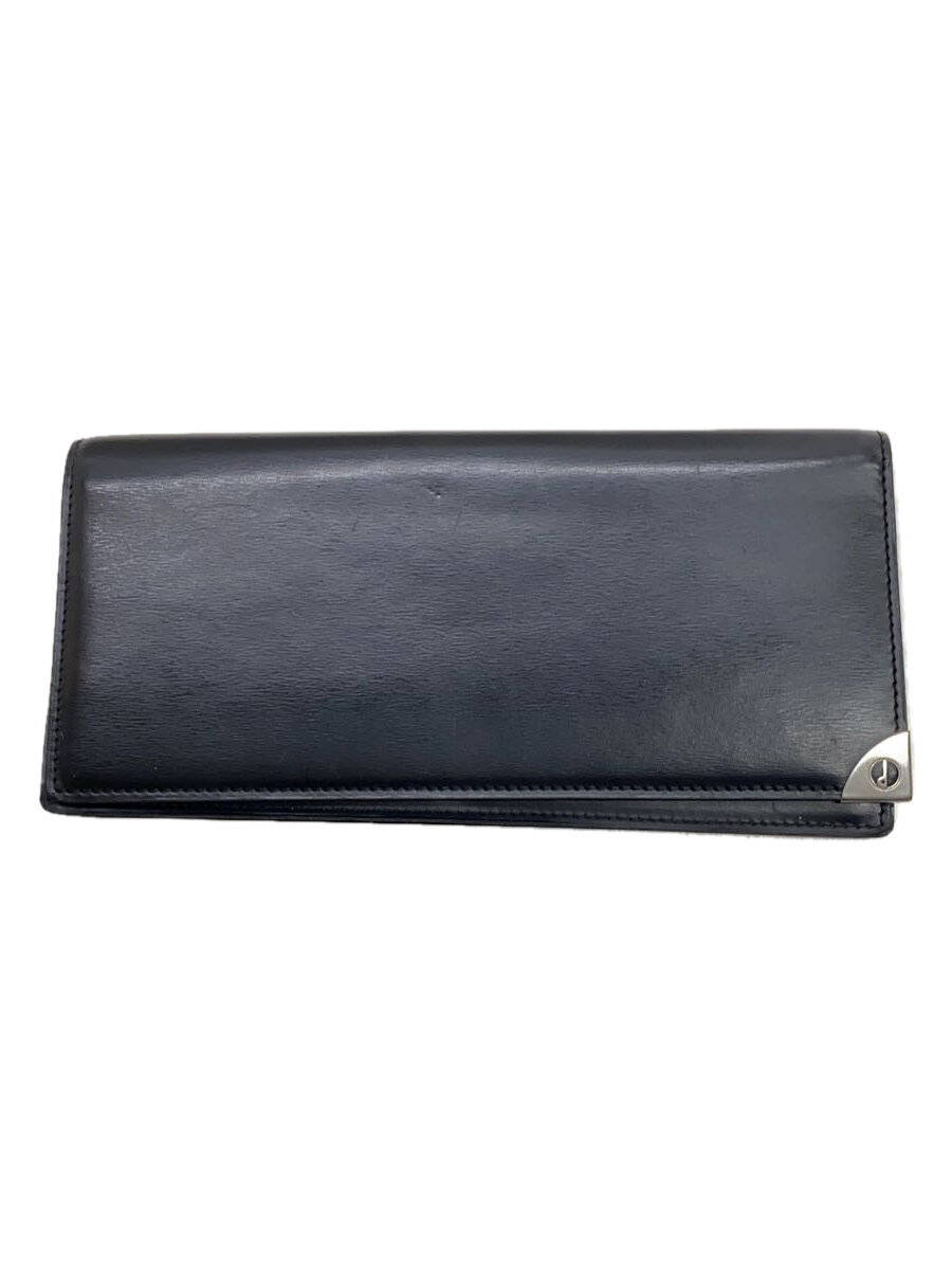 【中古】dunhill◆長財布/レザー/BLK/無地/メンズ【服飾雑貨他】