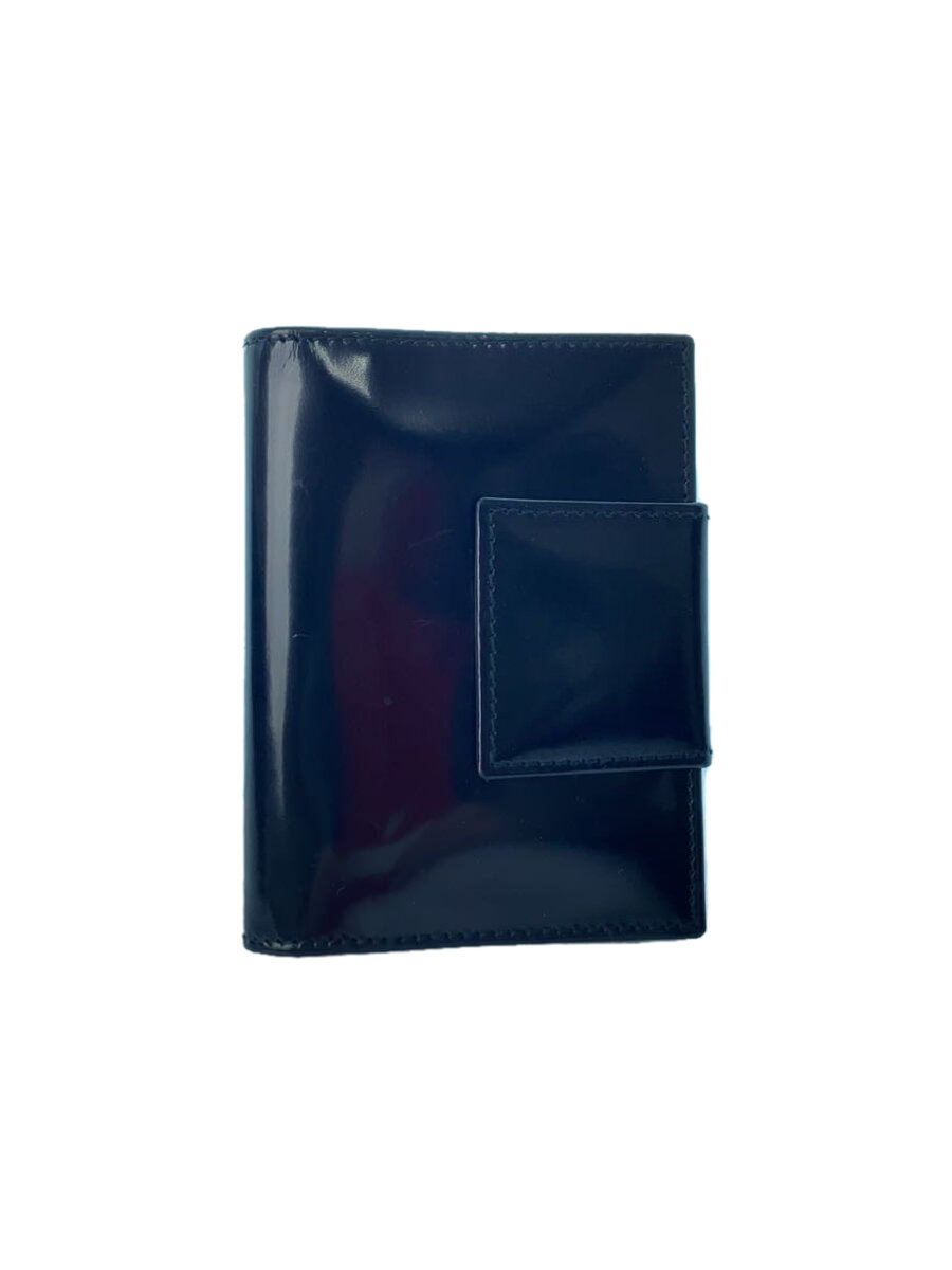【中古】PRADA◆カードケース/エナメル/BLK/無地/レディース【服飾雑貨他】