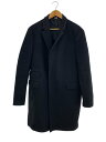 【中古】STELLAMcCARTNEY◆チェスターコート/52/ウール/BLK【メンズウェア】