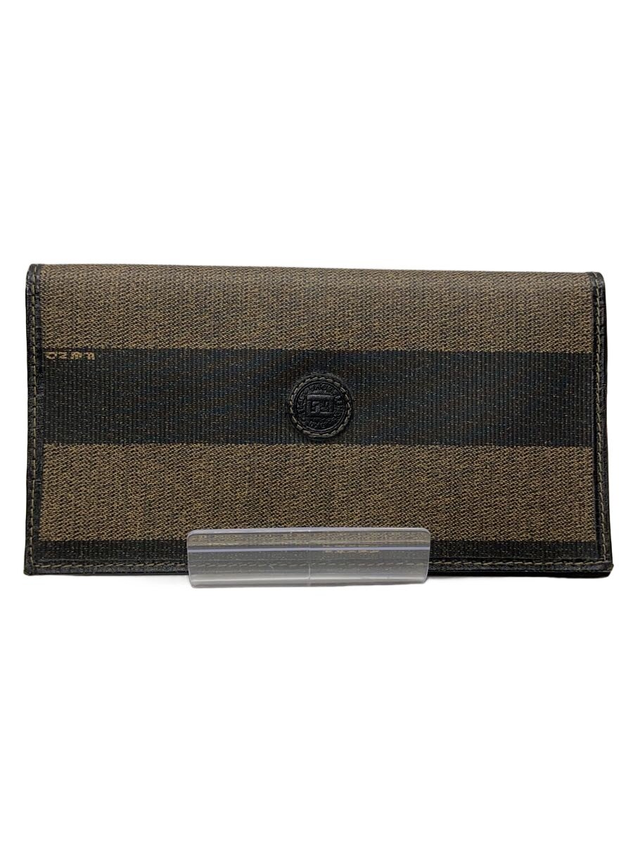 【中古】FENDI◆長財布/--/BRW/メンズ【服飾雑貨他】