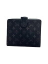 【中古】LOUIS VUITTON◆アジェンダ・ミニ_モノグラム・サテン_BLK/キャンバス/BLK/レディース【服飾雑貨他】