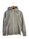 【中古】THE NORTH FACE◆ジップパーカー/S/コットン/グレー/NT62130【メンズウェア】