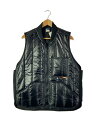 【中古】PROPS STORE◆Quilted Rip-stop Nylon Vest/ナイロン中綿ベスト/2/ナイロン/BLK【メンズウェア】