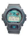 【中古】CASIO◆ソーラー腕時計/デジタル/--/GRN/BLK/DW-6900FS【服飾雑貨他】