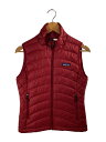 【中古】patagonia◆ダウンベスト/XS/ナイロン/RED/84627F9【レディースウェア】