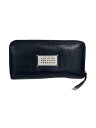 【中古】Maison Margiela◆長財布/レザー/BLK/メンズ/S58UI0110 PR044/ラウンドジップ/カレンダーロゴ【服飾雑貨他】