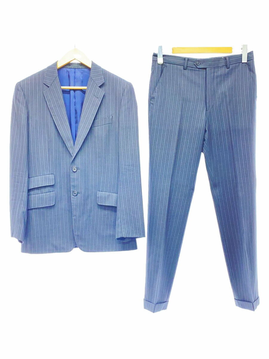 【中古】Paul Smith◆セットアップ/ウール/グレー/ストライプ/Ermenegildo Zegna/エルメネジルドゼニア【メンズウェア】