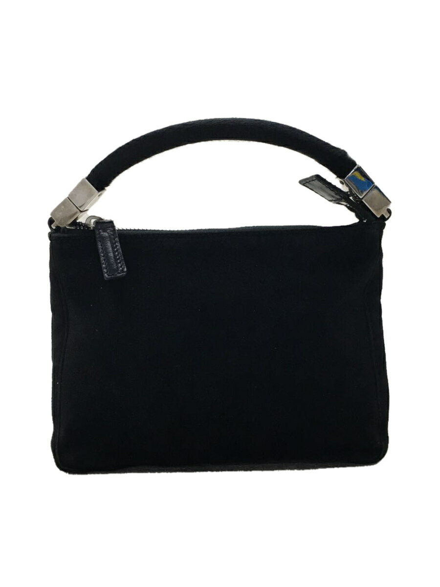 【中古】FENDI◆ハンドバッグ/スウェード/BLK/2308-26580-098【バッグ】