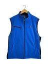 【中古】RLX RALPHLAUREN◆フリースベスト/XL/ポリエステル/BLU【メンズウェア】