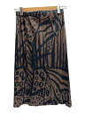 【中古】PLEATS PLEASE ISSEY MIYAKE◆03AW/プリーツスカート/5/ポリエステル/柄/BRW/PP33-JG745【レディースウェア】(4)