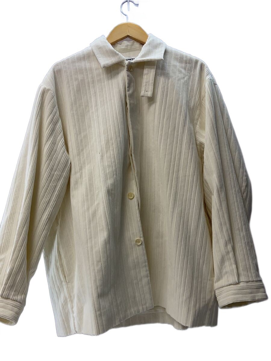 【中古】AUBETT◆ランダムコーデュロイカバーオールジャケット/M/コーデュロイ/CRM/21-02-011【メンズウェア】