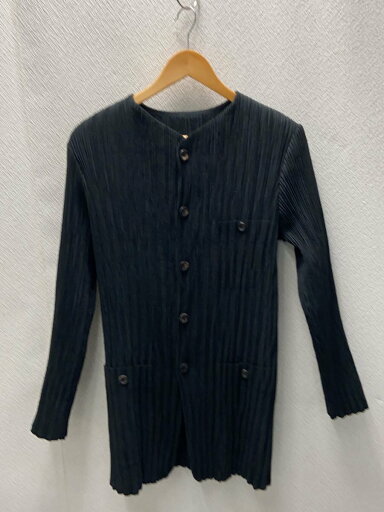 【中古】ISSEY MIYAKE◆ジャケット/L/ポリエステル/BLK/IM74-FD904【レディースウェア】 【中古】ISSEY MIYAKE◆ジャケット/L/ポリエステル/BLK/IM74-FD904【レディースウェア】