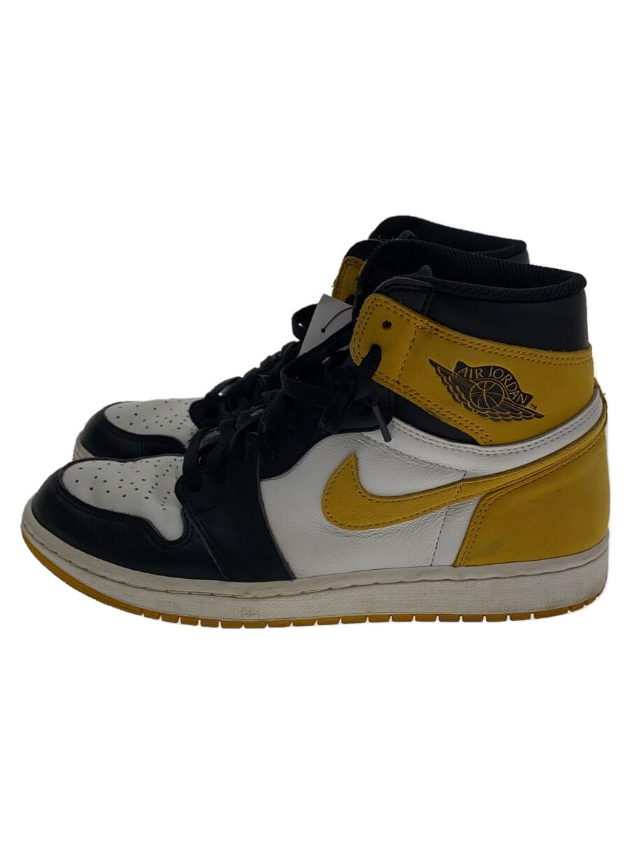 【中古】NIKE◆AIR JORDAN 1 RETRO HIGH OG/エアジョーダン1レトロハイ/ホワイト/28cm/WHT【シューズ】