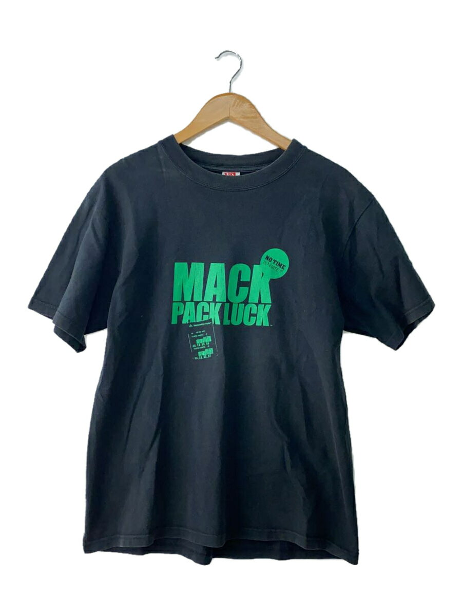 【中古】MACKDADDY◆MACK PACK LUCK/Tシャツ/L/コットン/ブラック【メンズウェア】