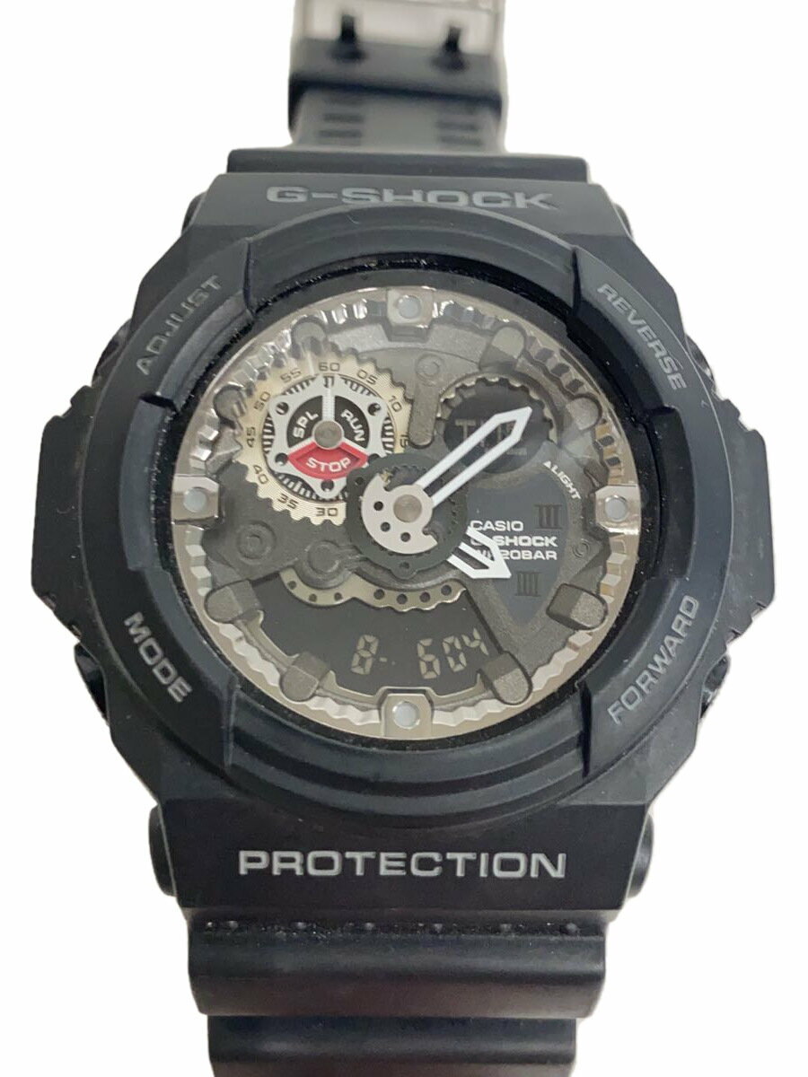 【中古】CASIO◆クォーツ腕時計・G-SHOCK/デジアナ/BLK/BLK【服飾雑貨他】