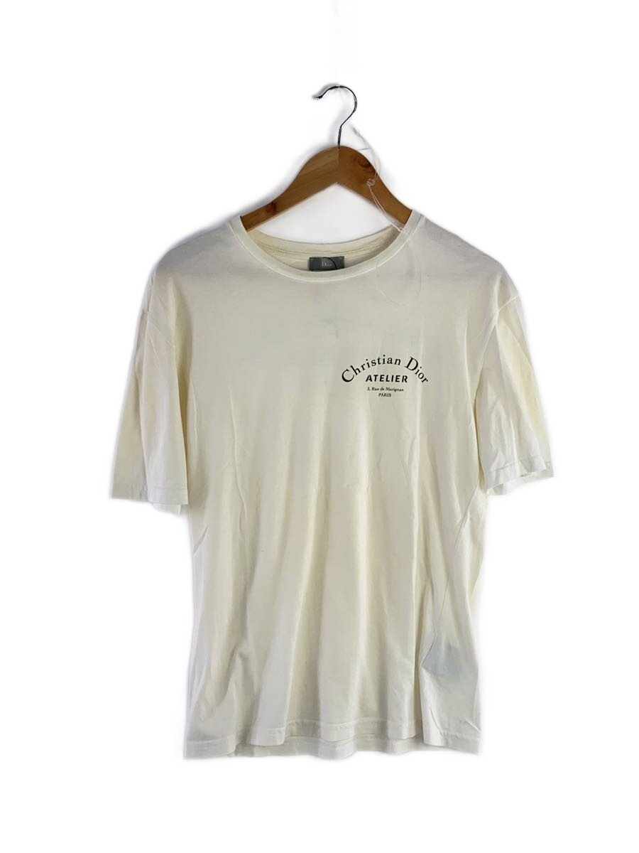 【中古】Christian Dior◆Tシャツ/XS/コットン/WHT/総柄/863J621I2712/ATELIER LOGO//【メンズウェア】