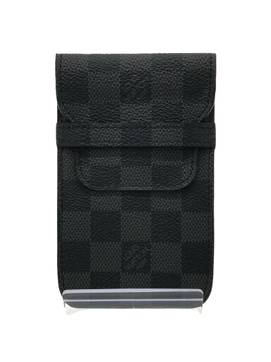 【中古】LOUIS VUITTON◆スマートフォン・ソフトケース_ダミエ・グラフィット_BLK/--/BLK/メンズ【服飾雑貨他】 【中古】LOUIS VUITTON◆スマートフォン・ソフトケース_ダミエ・グラフィット_BLK/--/BLK/メンズ【服飾雑貨他】