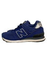 【中古】NEW BALANCE◆ローカットスニーカー/23cm/NVY/wl574dg2【シューズ】