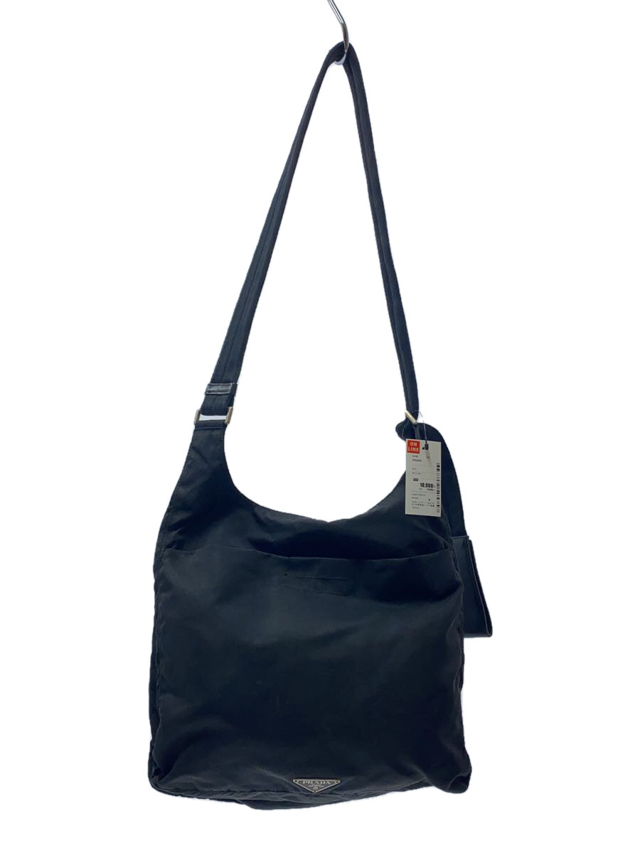 【中古】PRADA◆ショルダーバッグ/--/BLK【バッグ】
