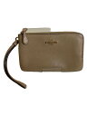 【中古】COACH◆ポーチ/--/BEG/無地【バッグ】