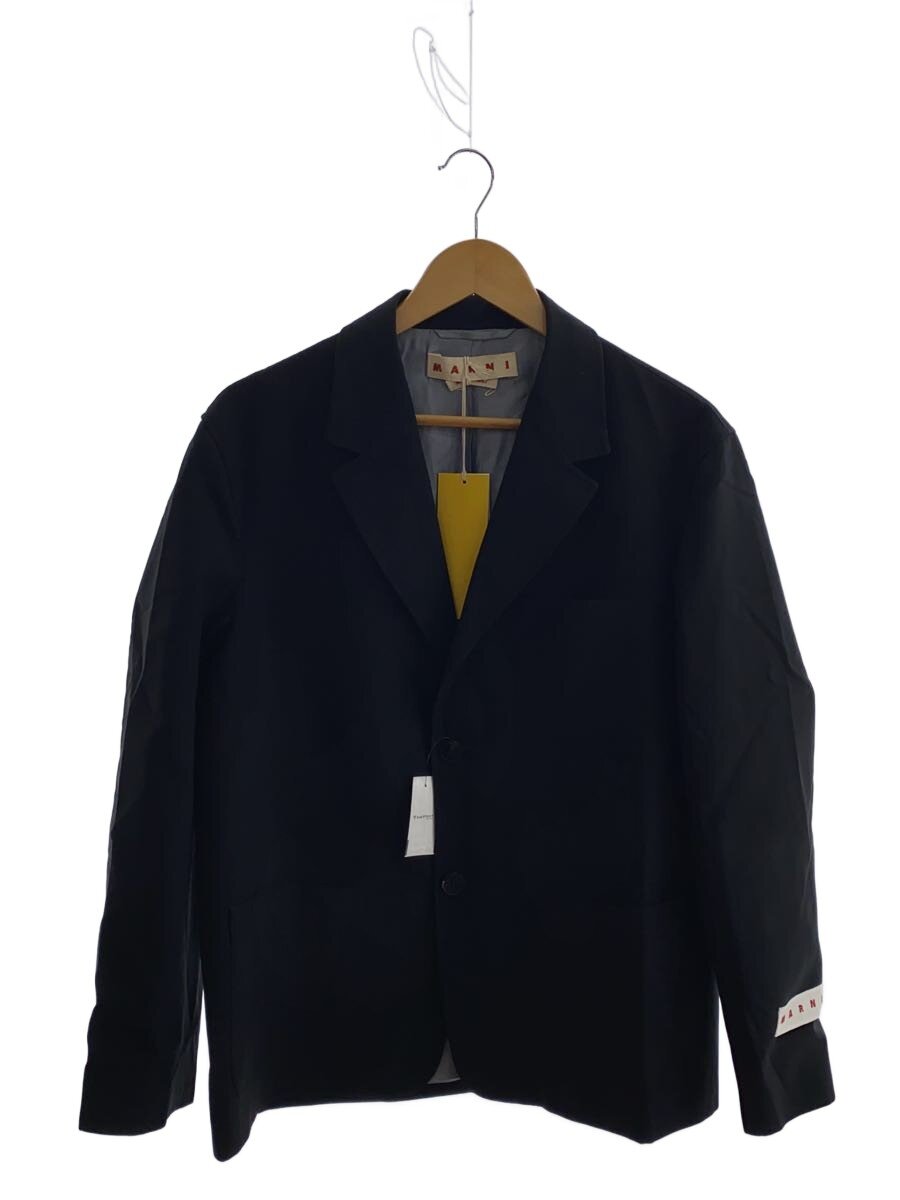【中古】MARNI◆テーラードジャケット/46/ポリエステル/BLK/GUMU0121U0【メンズウェア】