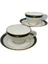 【中古】Noritake◆カップ&ソーサー/GRN/エセックスコートカップ&ソーサー2客セット【キッチン用品】