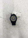 【中古】DIESEL◆クォーツ腕時計/アナログ/ラバー/BLK/BLK/NDW203【服飾雑貨他】