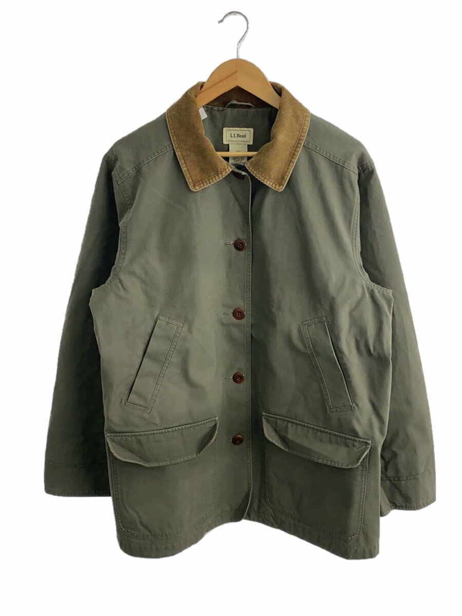 【中古】L.L.Bean◆ジャケット/--/コットン/KHK/無地/サイズタグ切取り有【レディースウェア】