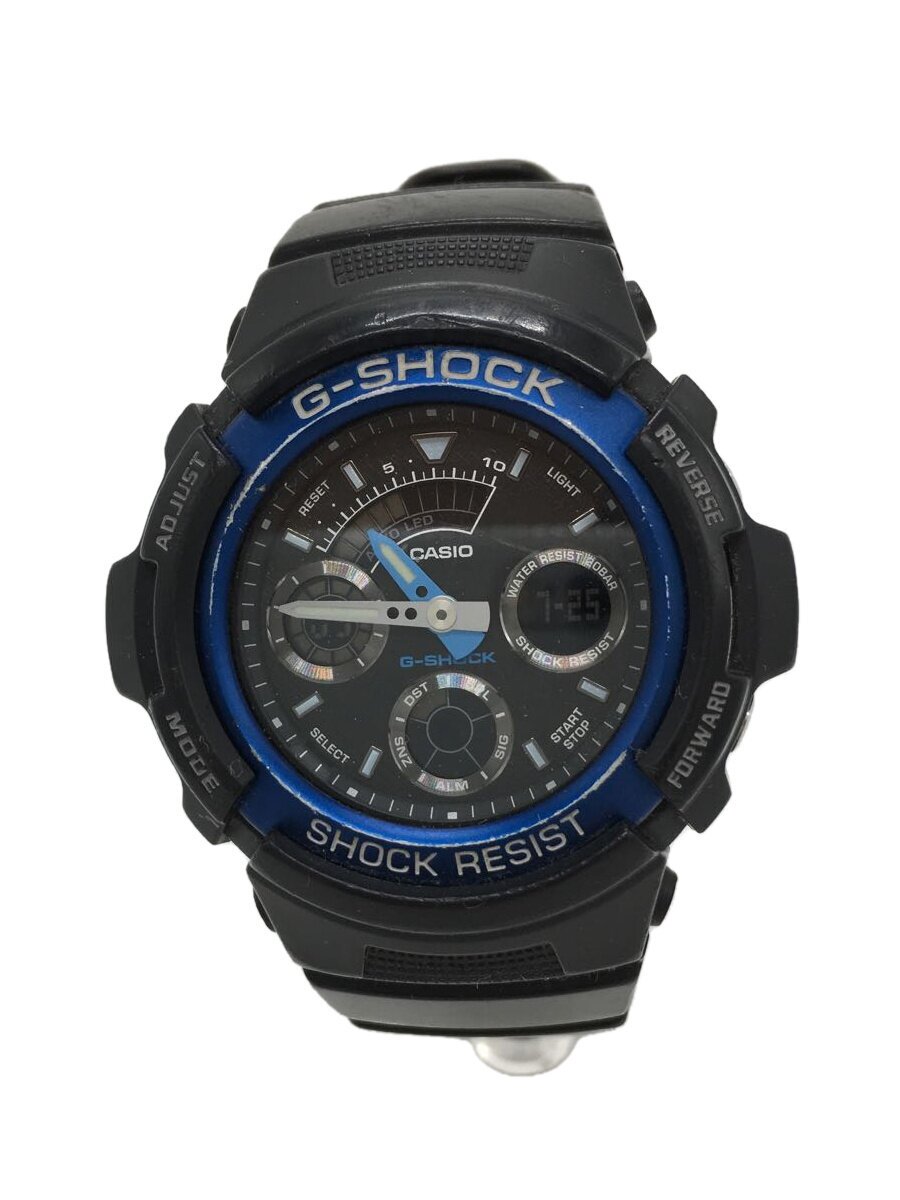 【中古】CASIO◆クォーツ腕時計・G-SHOCK/デジアナ/BLK/BLK【服飾雑貨他】